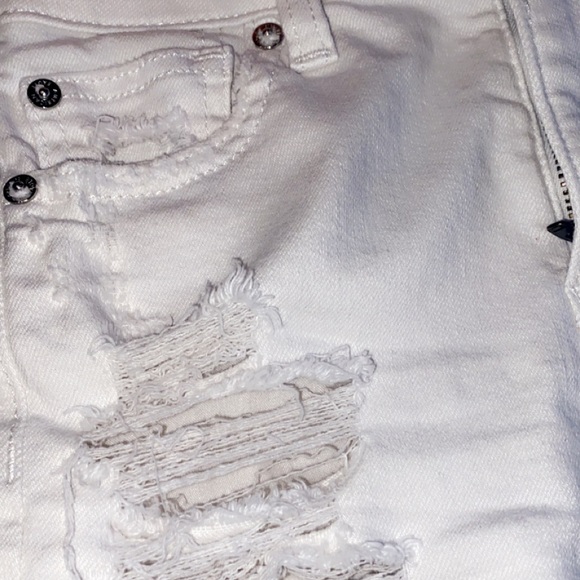 American Eagle White Denim Shorts - Picture 7 of 7